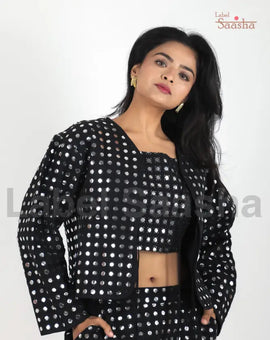 Charcoal Elegance Midi-Set