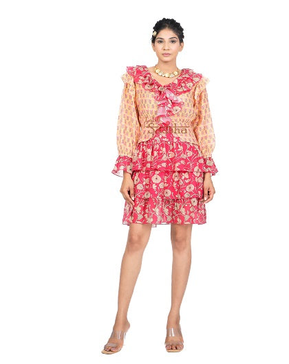 Elliana Silk Dress - Label Saasha
