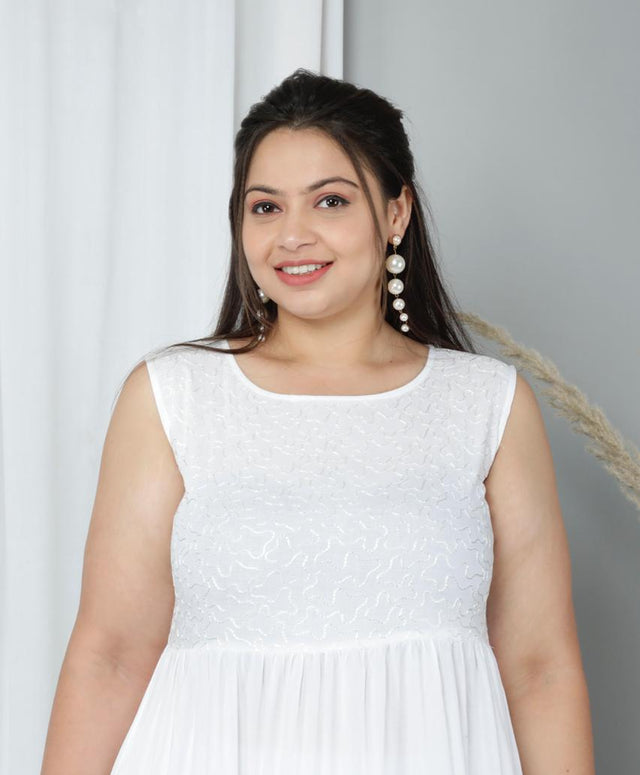 ELICE SNOWY FLARED DRESS - Label Saasha