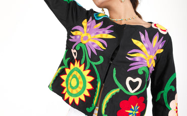 Suzani Treasures: Embroidered Jackets And Vests For Kids And Women