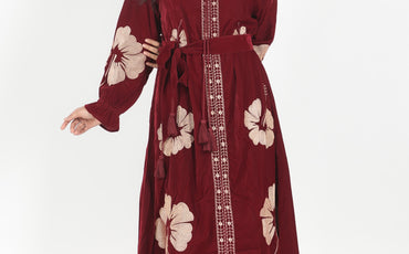 Chic & Cozy: Embroidered Velvet Dresses for Winter