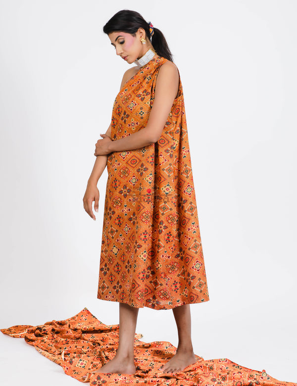 Cuban One Shoulder Dress - Label Saasha