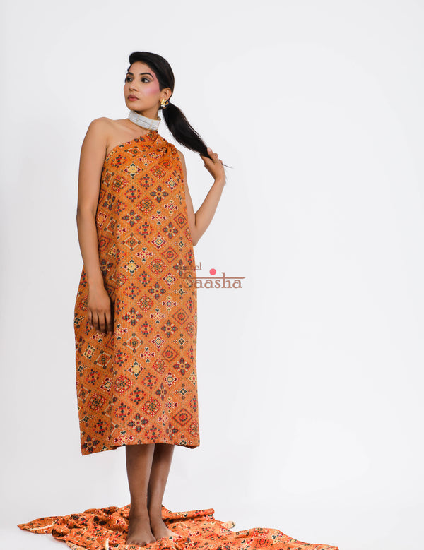 Cuban One Shoulder Dress - Label Saasha
