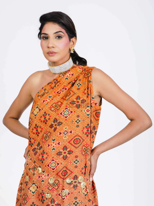 Cuban One Shoulder Dress - Label Saasha