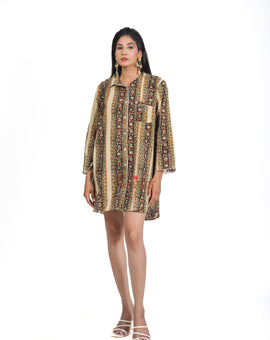 Earthy Husband Shirt Dress