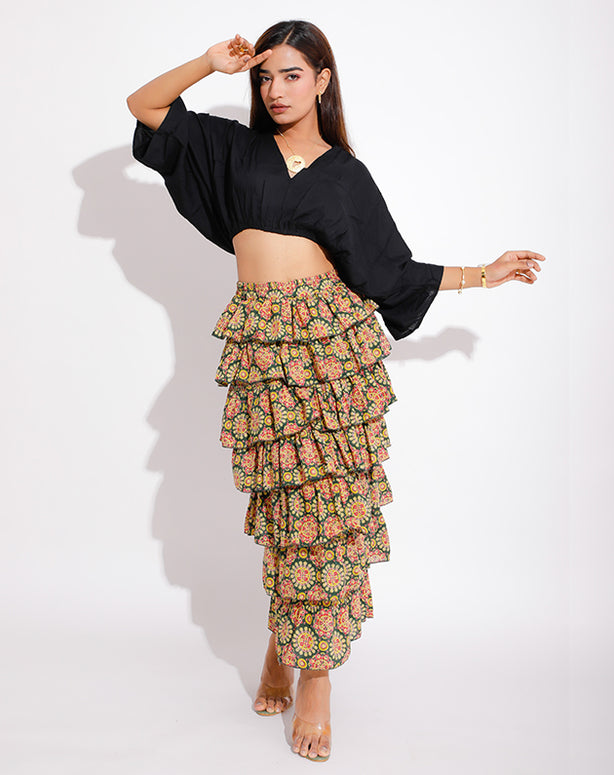 Santorini Tiered Classic Skirt