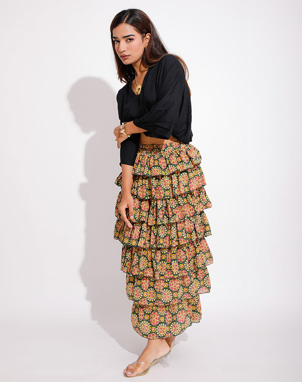 Santorini Tiered Classic Skirt