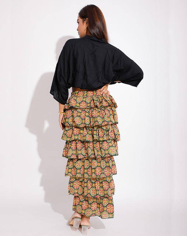 Santorini Tiered Classic Skirt