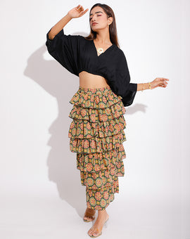 Santorini Tiered Classic Skirt