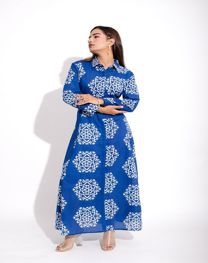 GREECE DELIGHT PRINT DRESS - Label Saasha