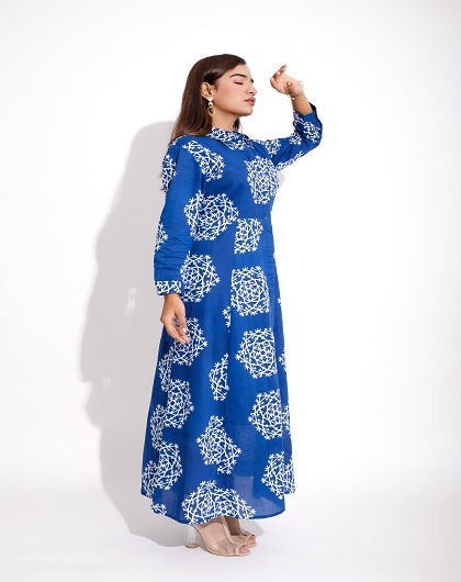 GREECE DELIGHT PRINT DRESS - Label Saasha