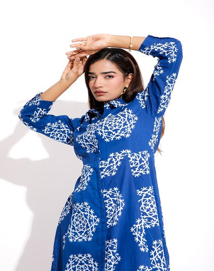GREECE DELIGHT PRINT DRESS - Label Saasha