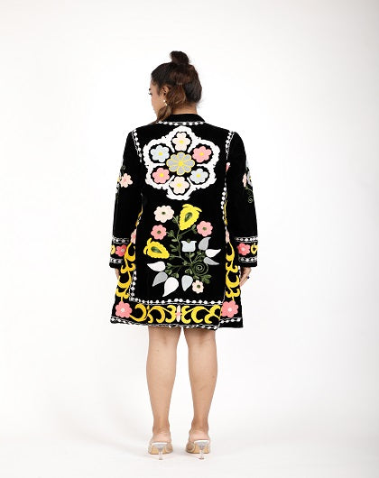 Nashira Luxe Embroidered Jacket - Label Saasha
