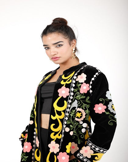 Nashira Luxe Embroidered Jacket - Label Saasha