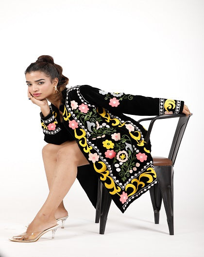 Nashira Luxe Embroidered Jacket - Label Saasha