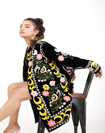 Nashira Luxe Embroidered Jacket - Label Saasha