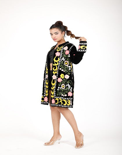 Nashira Luxe Embroidered Jacket - Label Saasha