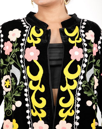 Nashira Luxe Embroidered Jacket - Label Saasha
