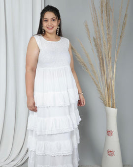 ELICE SNOWY FLARED DRESS